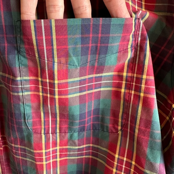 Oak Hill Shirt Men's 2XL Multicolor Long Sleeve Button Up 100% Cotton Pocket - Picture 8 of 12